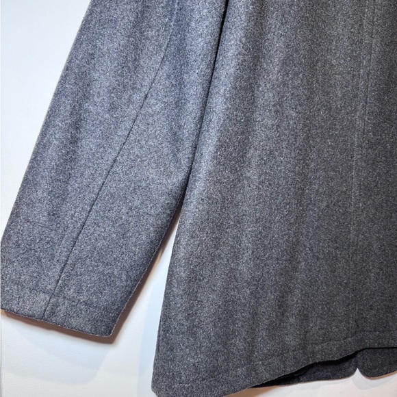 J CREW Men’s Wool Winter Pea Coat HEATHERED GRAY / LARGE - Picture 9 of 13